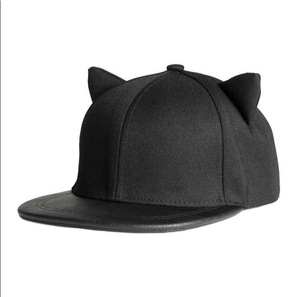H&M Black Kitty Cat Ear Hat for Cosplay Costume